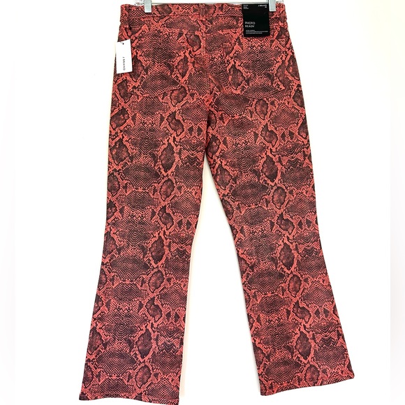 NWT J Brand  Selena Coated Kalani Boa Snakeskin Print Crop Boot Denim Jeans - Picture 8 of 12